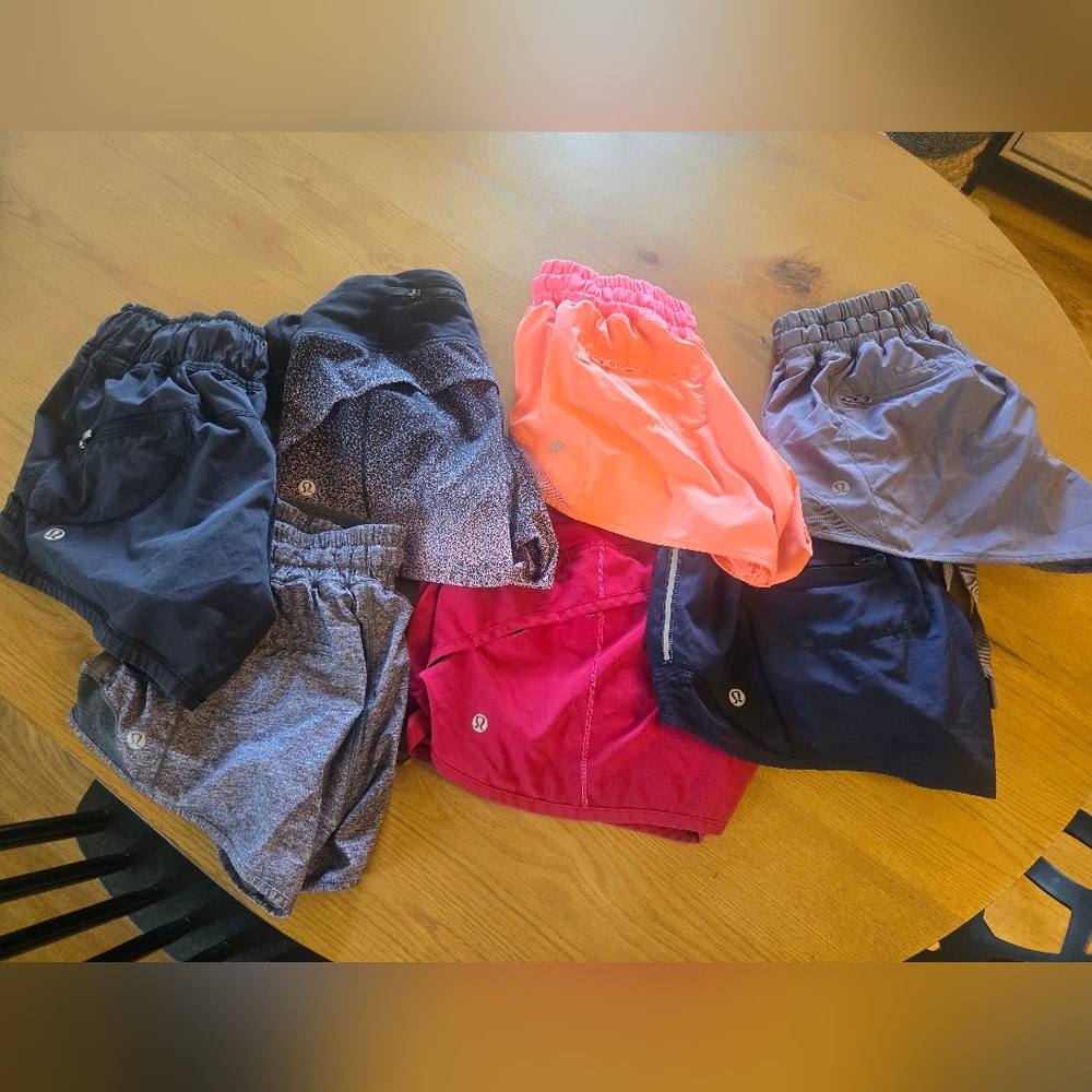 LULULEMON Size 4 Bundle Of Shorts